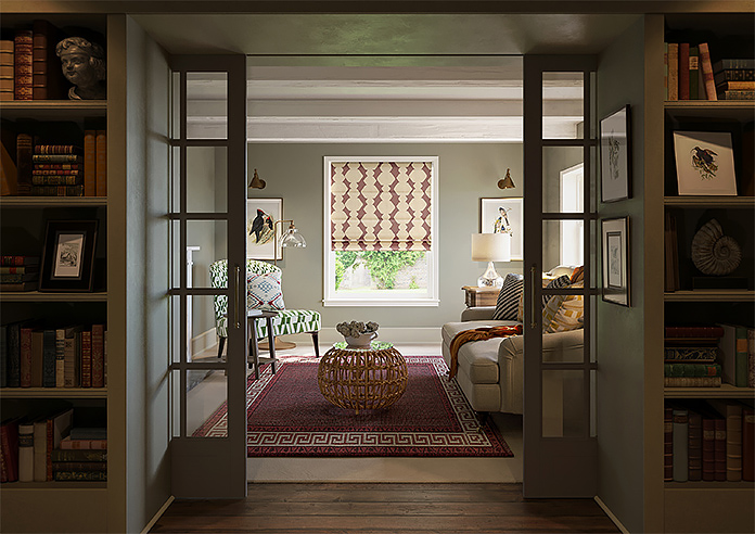 Construct, Dark Crimson - Roman Blind - Image 8